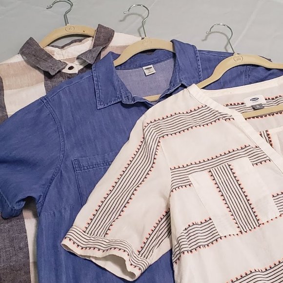 Button Up Shirt Dress Tunic Bundle - XL - Picture 5 of 5